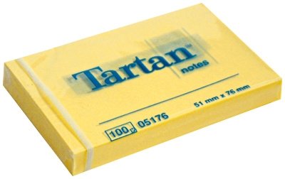 3M Tartan 656/51x76mm žlutý, 100 lístků