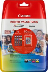 Canon CLI-526 Photo Value Pack bk,c,m,y (4540B017)