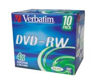 DVD-RW Verbatim 4x/4,7GB/ jewel case 10ks