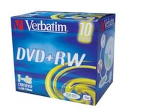 DVD+RW Verbatim 4x/4,7GB/jewel case 10ks