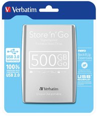 harddisk Verbatim 2,5&quot; 500GB stříbrný
