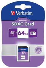 paměťová karta SDXC Verbatim 64GB