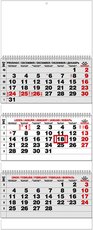 Nástěnný kalendář  Tříměsíční skládaný - s mez. svátky