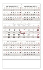 Nástěnný kalendář Pětiměsíční