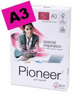 kancelářský papír Pioneer A3, 80g, 500 listů