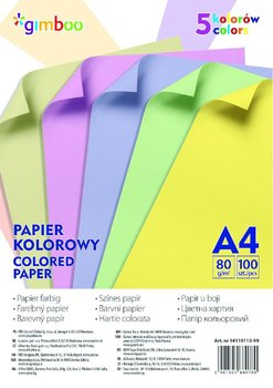 sada barevných papírů A4, 80g, 100 listů, mix pastelových barev