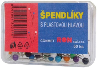 pendlky RON barevn hlava, 50ks