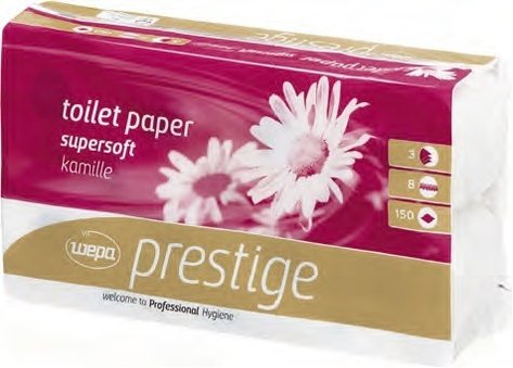 toaletní papír Prestige 3-vrstvý, 8 rolí