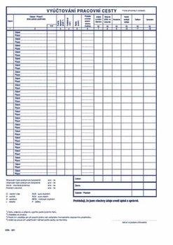 cestovn pkaz A4 .501, 100 list