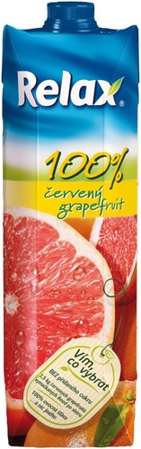 Relax erven grapefruit 100% 1l, 12ks