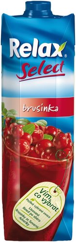 Relax Select brusinka 1l, 12ks