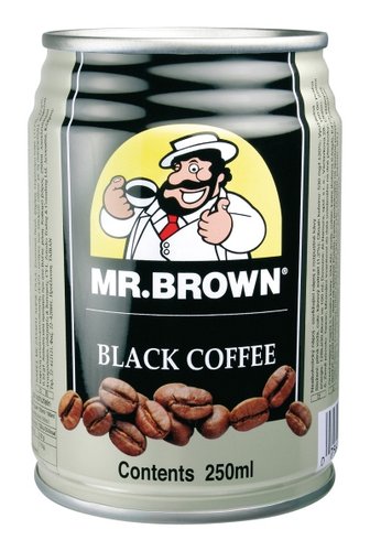 Mr. Brown black kaffe 0,25l plech, 24ks