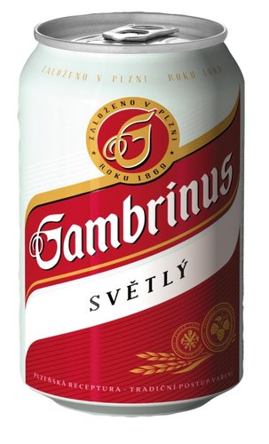 pivo Gambrinus 10 0,33l plech, 24ks