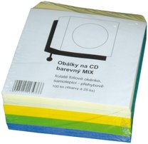 samolepicí barevná obálka na CD, 100ks