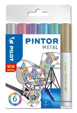 popisova Pilot Pintor Metal F, sada 6ks