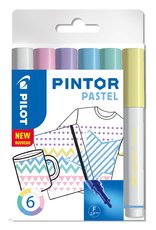 popisova Pilot Pintor Pastel F, sada 6 ks