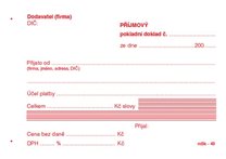 pjmov pokladn doklad NCR .49, 100 list