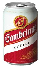 pivo Gambrinus 10° 0,33l plech, 24ks