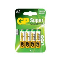 alkalická baterie GP Super LR6 (AA), 4ks